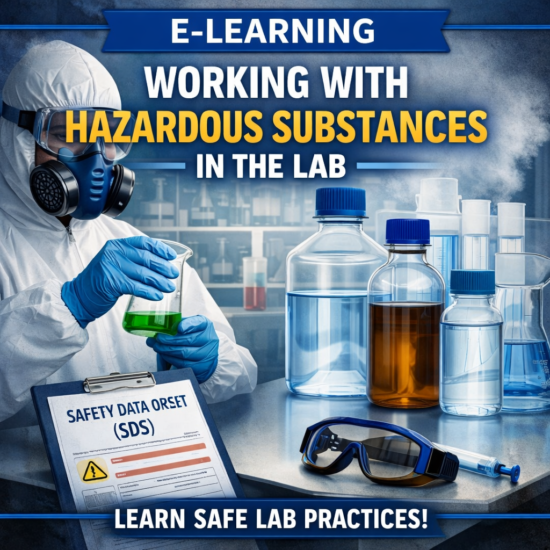 E-learning Working with hazardous substances in the lab (English)