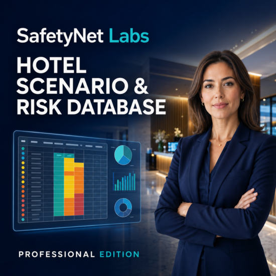 SafetyNet Labs Hotel Scenario & Risk Database – Professional Edition